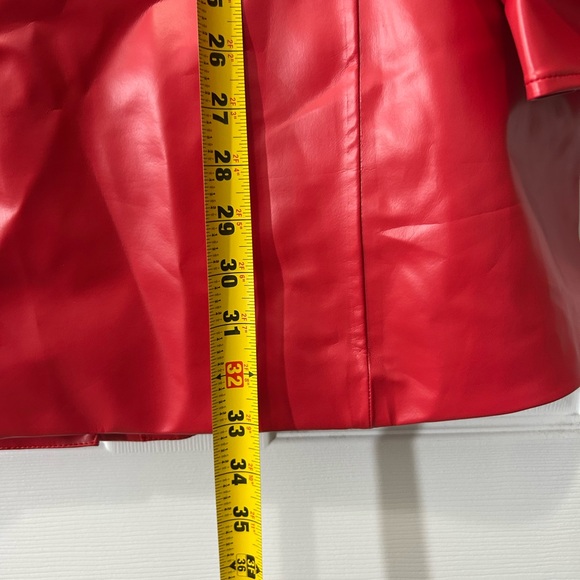 Hairbrella red women Rain Jacket, Waterproof, Satin-Lined Hood,size L - Picture 8 of 14